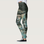 Retro-Motorrad Leggings (Links)