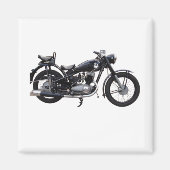 Retro-Motorrad Magnet (Vorne)