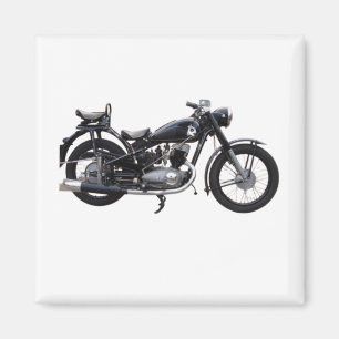 Retro-Motorrad Magnet