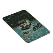 Retro-Motorrad Magnet (Rechte Seite)