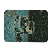 Retro-Motorrad Magnet (Horizontal)