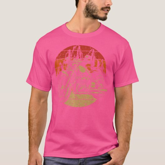 Retro Motorrad Motorrad Motorrad T-Shirt (Vorderseite)
