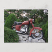 Retro Motorrad Postkarte (Vorderseite)