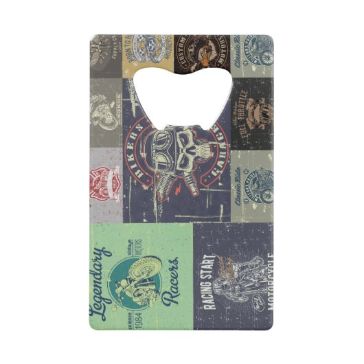 Retro Motorrad rostfreier Stahl Flaschenöffner (Vorderseite)