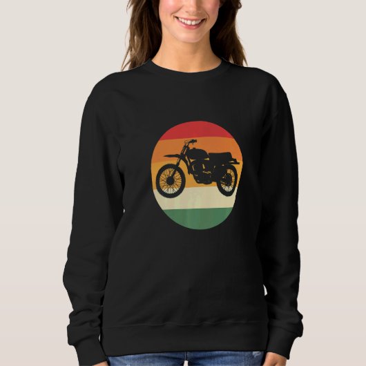 Retro-Motorrad Sweatshirt (Vorderseite)
