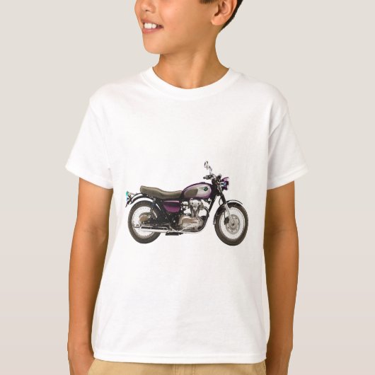 Retro Motorrad T-Shirt (Vorderseite)