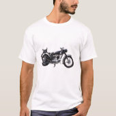 Retro-Motorrad T-Shirt (Vorderseite)