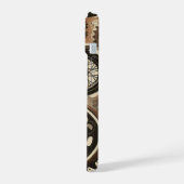 Retro Motorrad und Getriebe Handy Case iPhone 15 Hülle (Linke Seite)