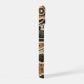 Retro Motorrad und Getriebe Handy Case iPhone 15 Hülle (Rechte Seite)