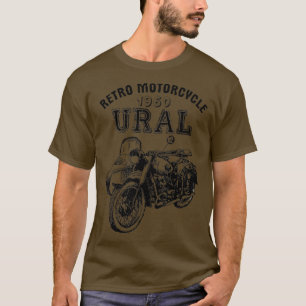 Retro-Motorrad Ural Vintage Beiwagen Motorrad T-Shirt
