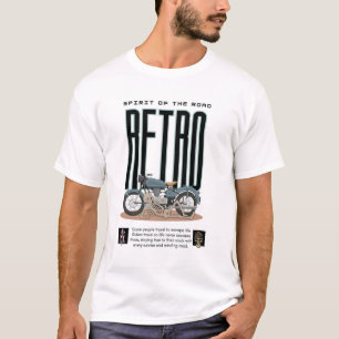 Retro-Motorradfahrer-Shirt – Geist der Straße T-Shirt
