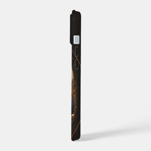 Retro-Motorradgehäuse: Personalisiert iPhone 15 Hülle (Linke Seite)