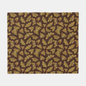 Retro-Motten der 1970er Fleecedecke (Vorderseite (Horizontal))