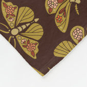 Retro-Motten der 1970er Fleecedecke (Ecke)