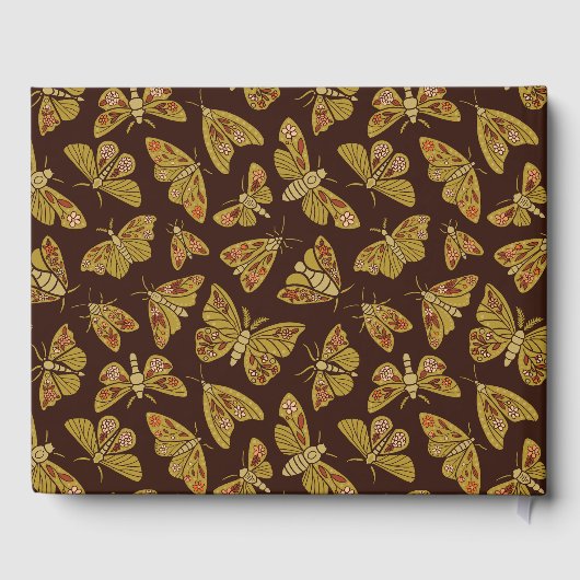 Retro-Motten der 1970er Gästebuch (Rückseite)