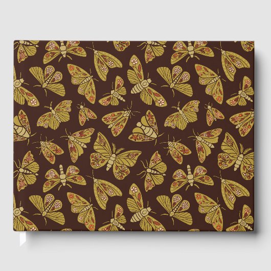 Retro-Motten der 1970er Gästebuch (Vorderseite)