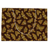 Retro-Motten der 1970er Große Geschenktüte (Rückseite)