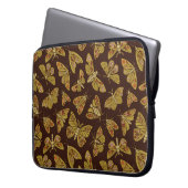 Retro-Motten der 1970er Laptopschutzhülle (Vorderseite Links)