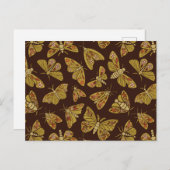 Retro-Motten der 1970er Postkarte (Vorne/Hinten)