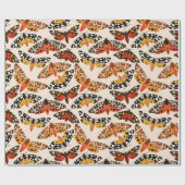 Retro-Motten-Wrapapier Geschenkpapier (Flach)