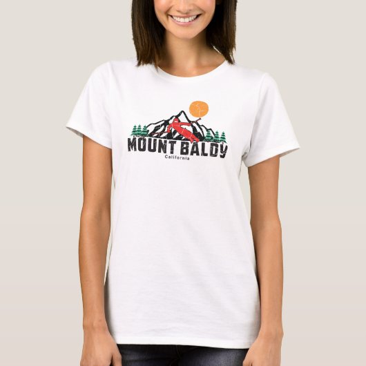 Retro Mount Baldy Ski T-Shirt (Vorderseite)