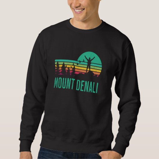 Retro Mount Denali Souvenir Mt. Denali Sweatshirt (Vorderseite)