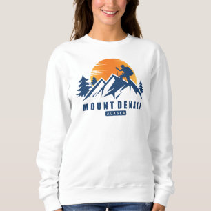 Retro Mount Denali Wandern T - Shirt