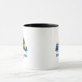 Retro Mount Denali Wandern T - Shirt Tasse (Zentrum)