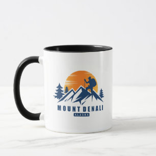 Retro Mount Denali Wandern T - Shirt Tasse