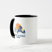 Retro Mount Denali Wandern T - Shirt Tasse (Vorderseite Links)
