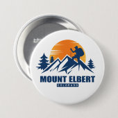 Retro Mount Elbert Hike T - Shirt Button (Vorne & Hinten)