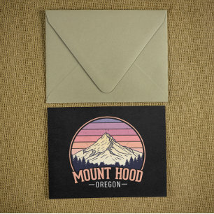 Retro Mount Hood Oregon – Natur & Abenteuer Postkarte