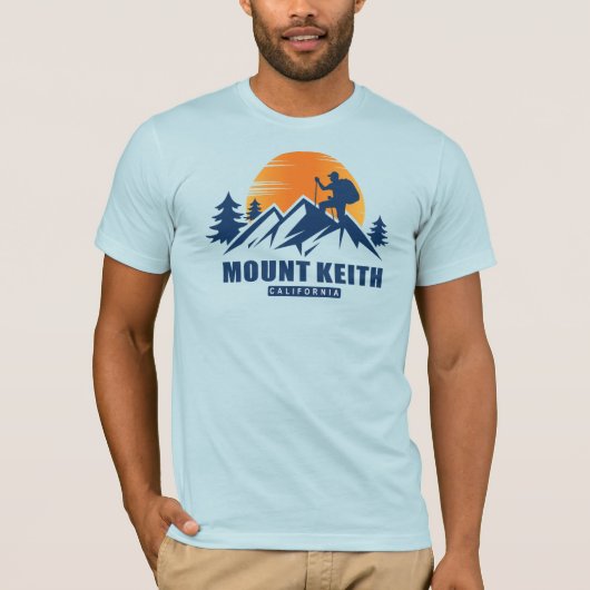 Retro Mount Keith Wandern T - Shirt (Vorderseite)
