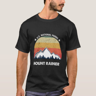 Retro Mount Rainier Nationalpark T-Shirt