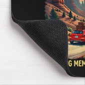 Retro Mount Rushmore South Dakota State Badlands Mousepad (Ecke)