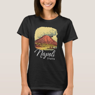 Retro Mount Vesuvius Napoli Italia Neapel Italien  T-Shirt