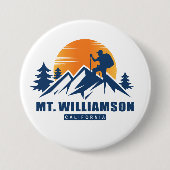 Retro Mount Williamson Hike T - Shirt Button (Vorderseite)