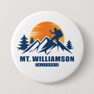 Retro Mount Williamson Hike T - Shirt Button