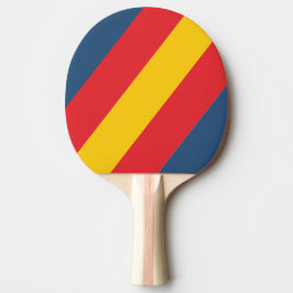 Retro Mountain Bold Stripes Tischtennis Schläger