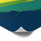 Retro Mountain Landschaft Liebe Poster (Ecke)