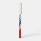 Retro Mountain Layers iPhone 16 Hülle (Rechte Seite)