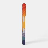 Retro Mountain Sunset iPhone 16 Hülle (Rechte Seite)