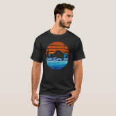 Retro Mountain Sunset Lake Lure Nc T-Shirt (Vorne ganz)