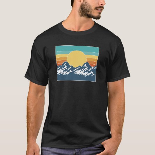 retro mountain  T-Shirt (Vorderseite)