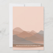 Retro Mountain Weekend Save the Date Card (Rückseite)