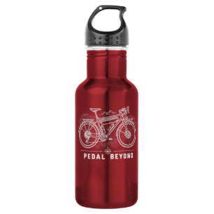 Retro-Mountainbike-Abenteuer-Wasserflasche Edelstahlflasche