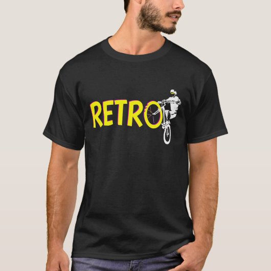 Retro-Mountainbike T-Shirt (Vorderseite)