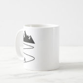 Retro-Mountainbiking Retro-Biker-Grafik Männer Fra Kaffeetasse (Vorderseite Links)
