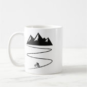 Retro-Mountainbiking Retro-Biker-Grafik Männer Fra Kaffeetasse (Links)