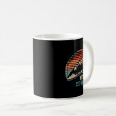 Retro Mountains New Zealand  Kaffeetasse (VorderseiteRechts)